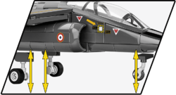 Französisches leichtes Kampfflugzeug Dassault Alpha JET Patrouille de France COBI 5841 - Armed Forces 1:48 - kopie