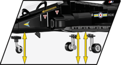 French Light Combat Aircraft Dassault Alpha JET COBI 5842 - Armed Forces 1:48 - kopie