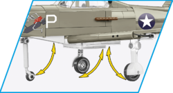 American fighter plane P-47 Thunderbolt COBI 5737 - World War II - kopie