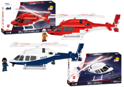 Ziviler zweimotoriger Mehrzweckhubschrauber Bell 429 COBI - Action Town 1:48