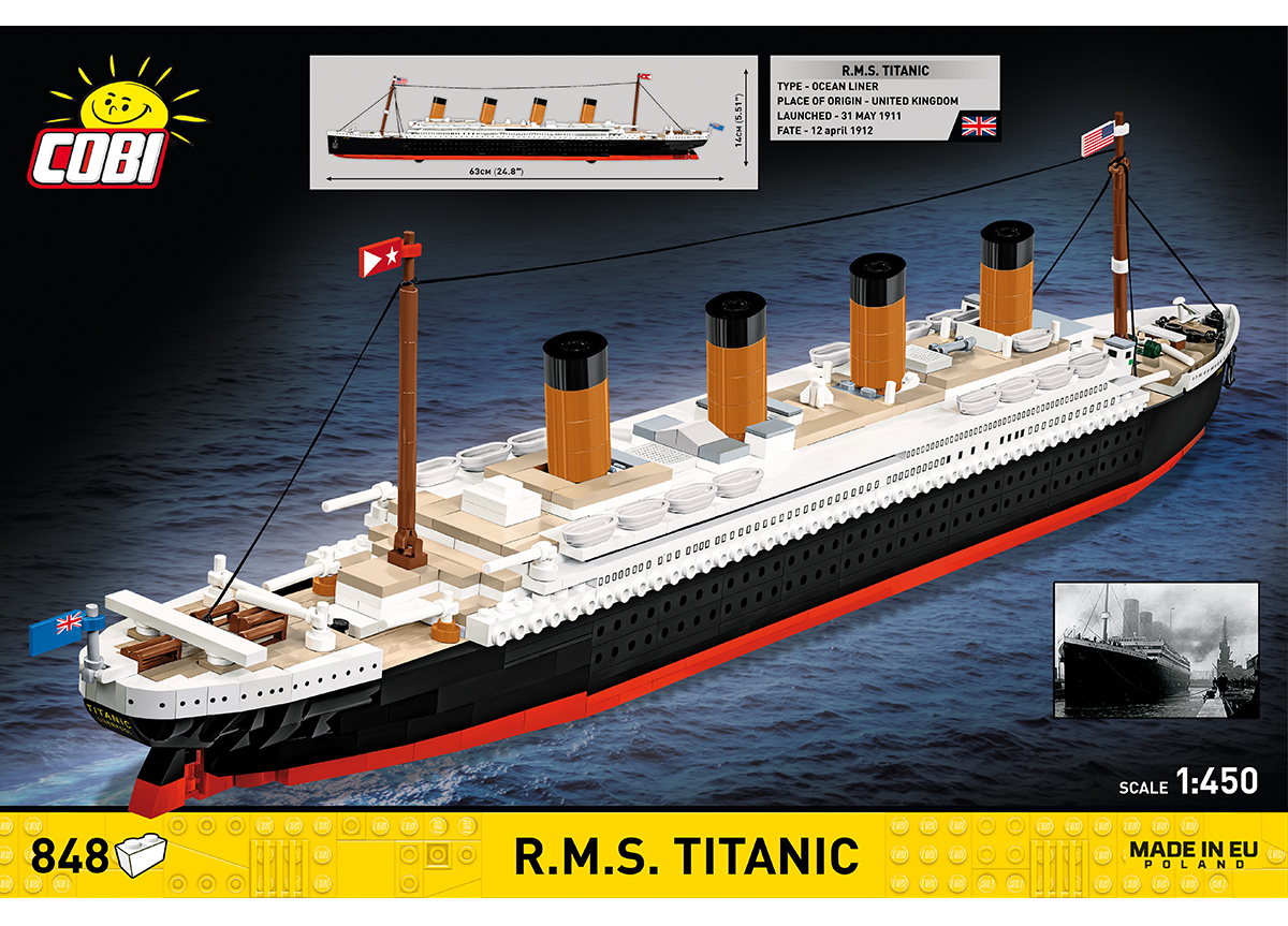 Zaoceánská loď R.M.S. TITANIC COBI 1688 - Historical collection 1:450