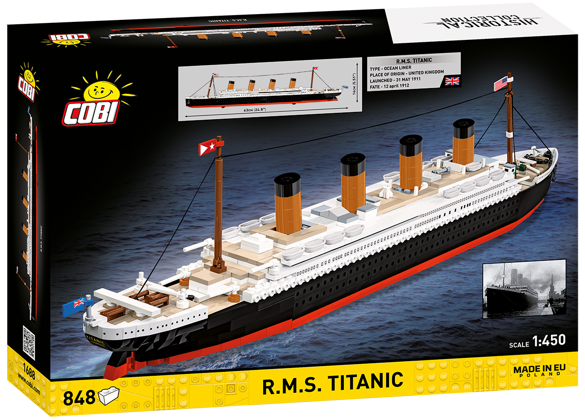 Zaoceánská loď R.M.S. TITANIC COBI 1688 - Historical collection 1:450