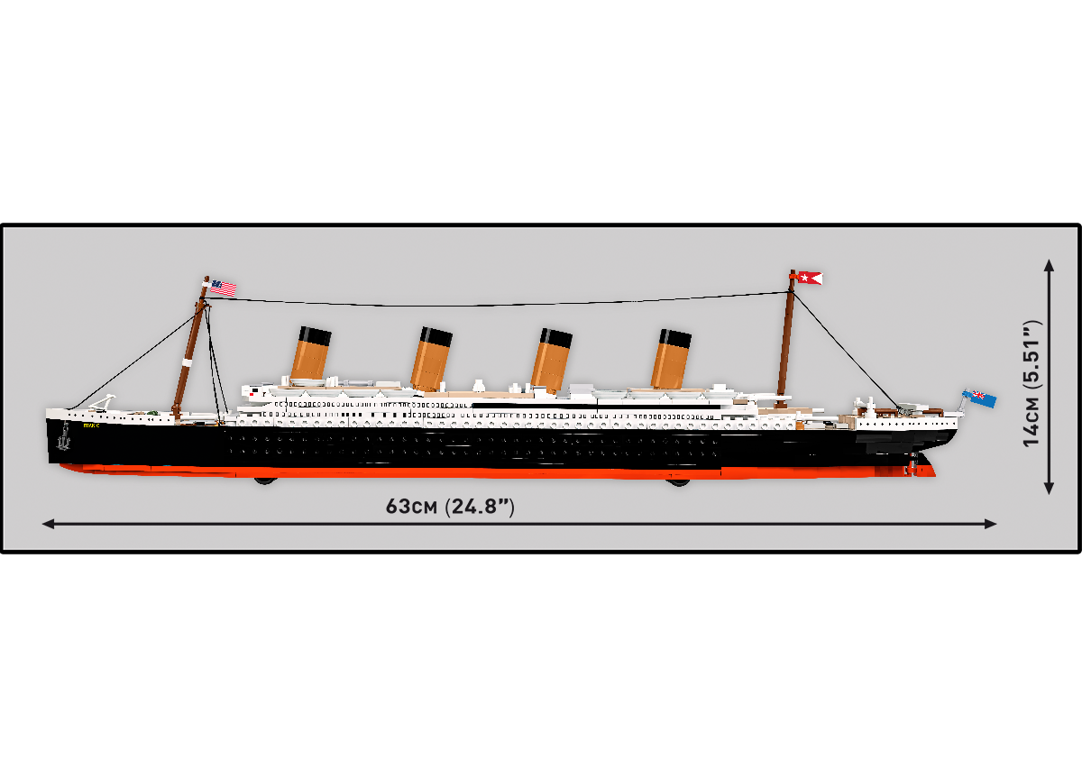 Zaoceánská loď R.M.S. TITANIC COBI 1688 - Historical collection 1:450