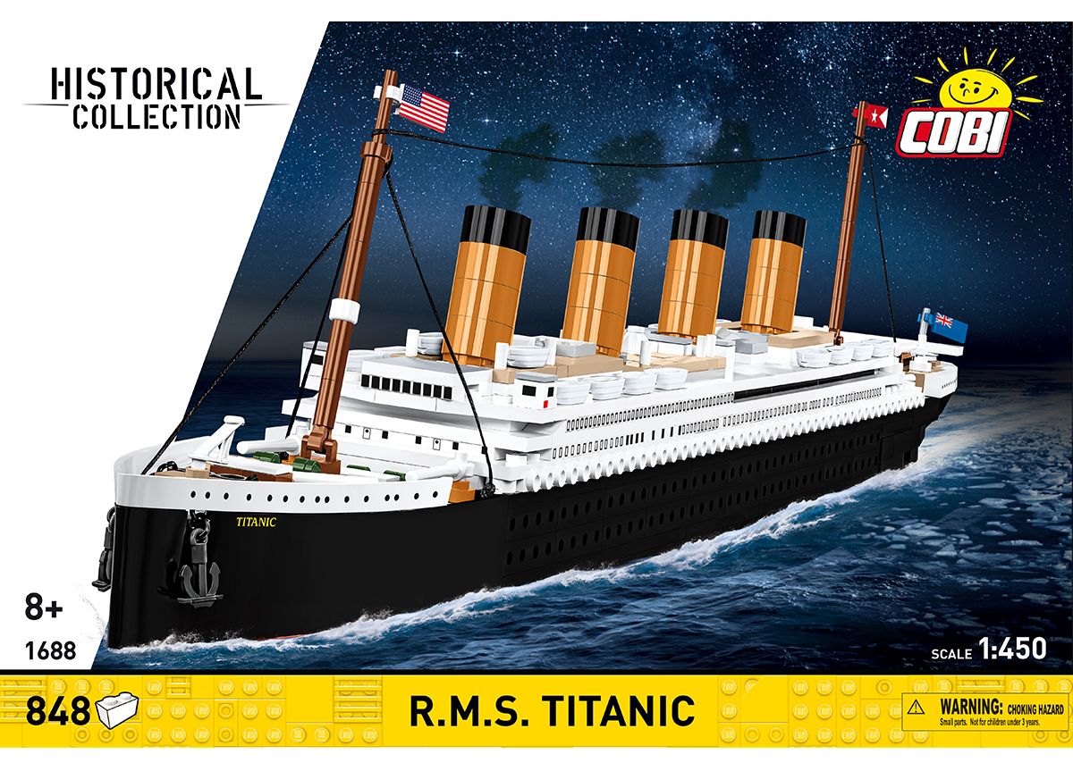 Zaoceánská loď R.M.S. TITANIC COBI 1688 - Historical collection 1:450