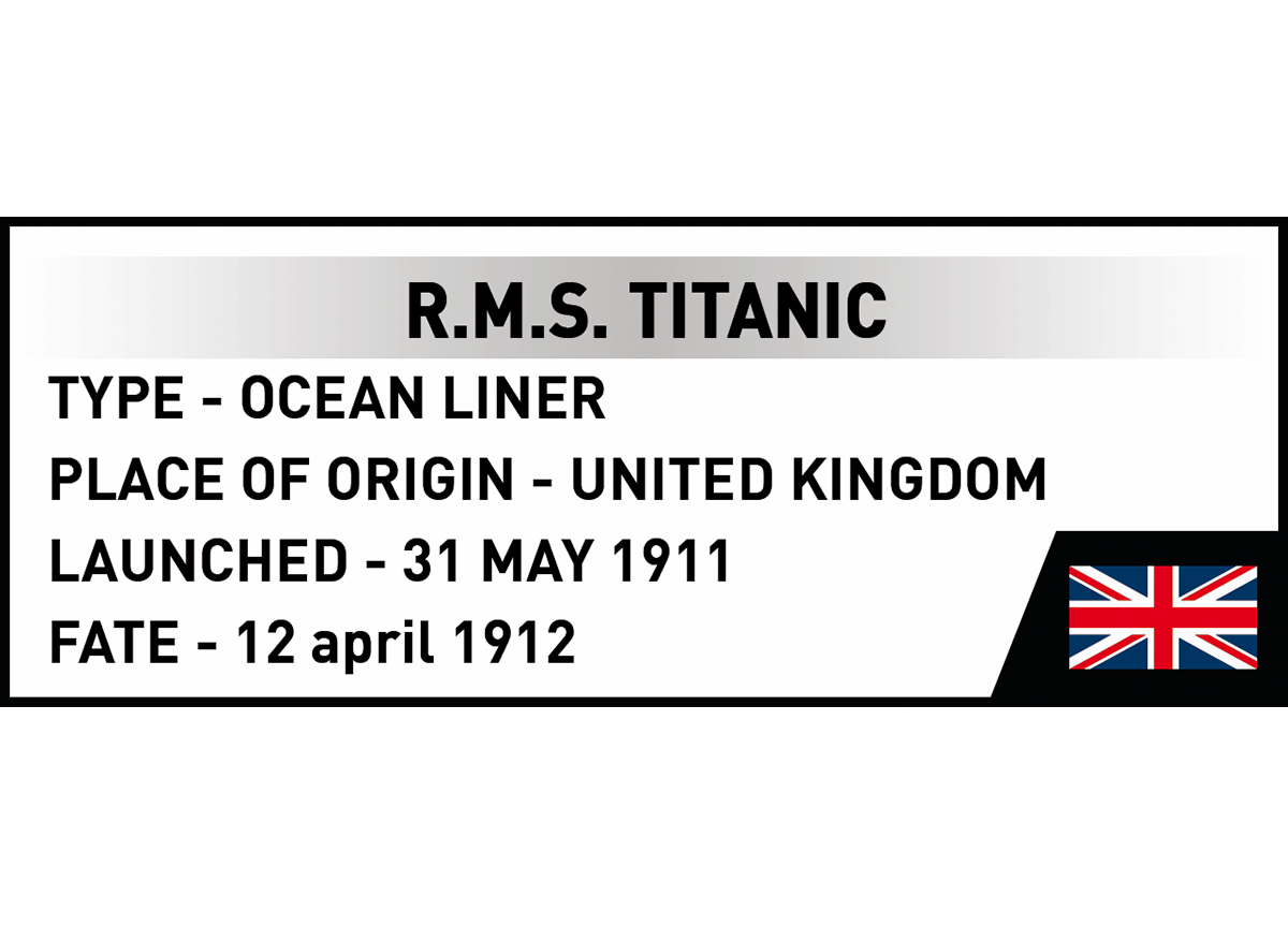 Zaoceánská loď R.M.S. TITANIC COBI 1688 - Historical collection 1:450