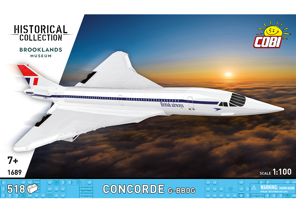 Nadzvukové dopravní letadlo CONCORDE G-BBDG COBI 1917 - Historical Collection - kopie