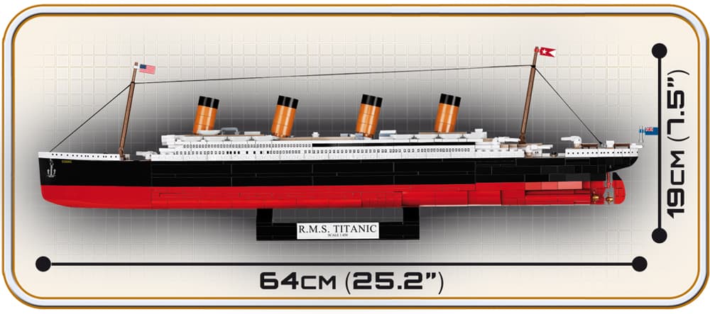 Zaoceánská loď R.M.S. TITANIC COBI 1928 - Historical collection - Executive Edition