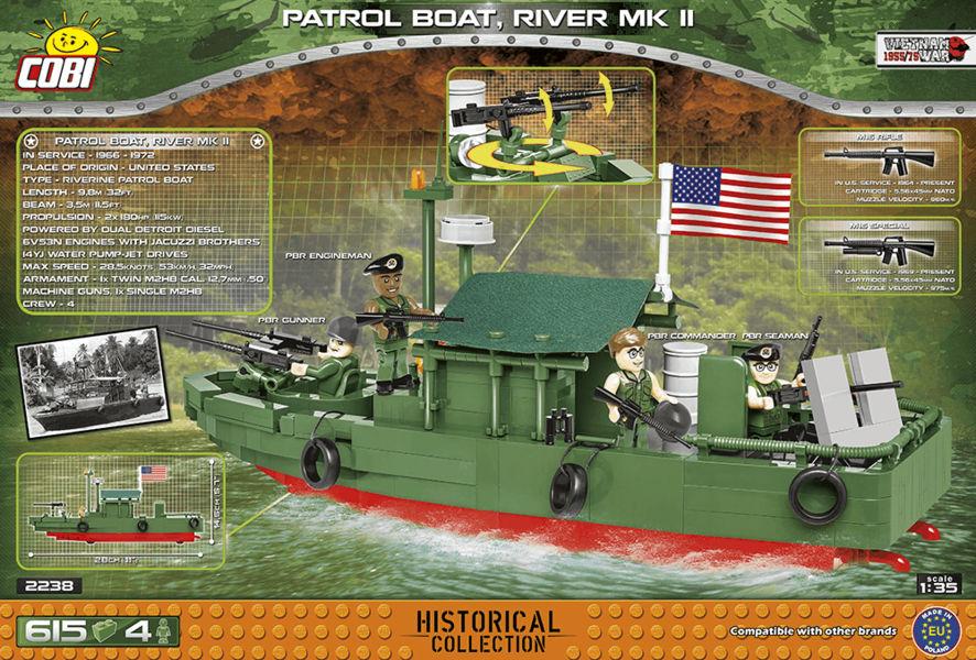 Americká rychlá hlídková loď  River MK II COBI 2238 - Vietnam War