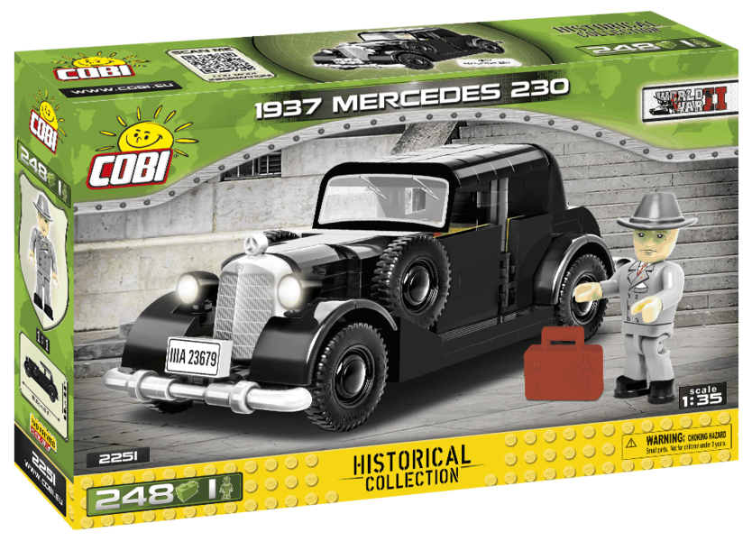 Německé civilní vozidlo 1937 MERCEDES 230 COBI 2251 - World War II