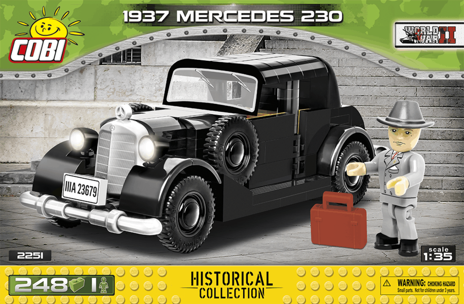 Německé civilní vozidlo 1937 MERCEDES 230 COBI 2251