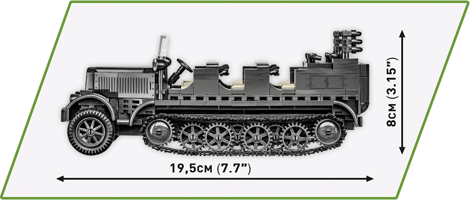 Německé polopásové vozidlo Sd.Kfz. 7 COBI 2275 - World War II