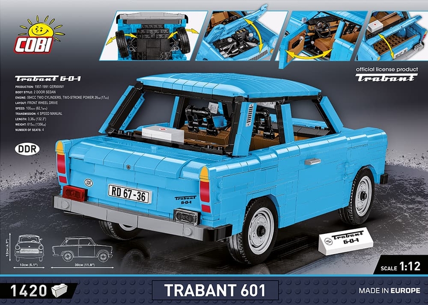 Automobile TRABANT 601 COBI 24331 - Youngtimer