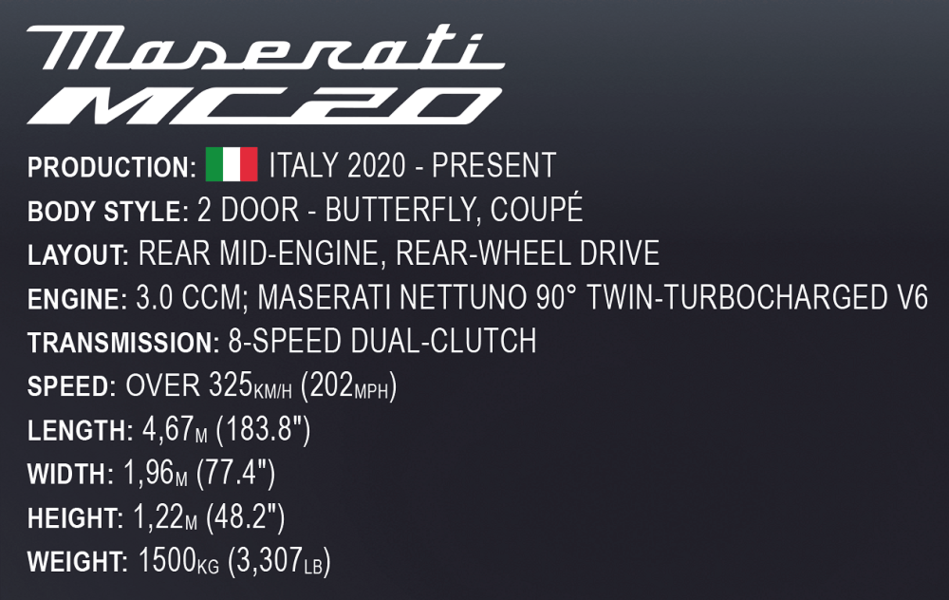 Auto Maserati MC20 COBI 24335