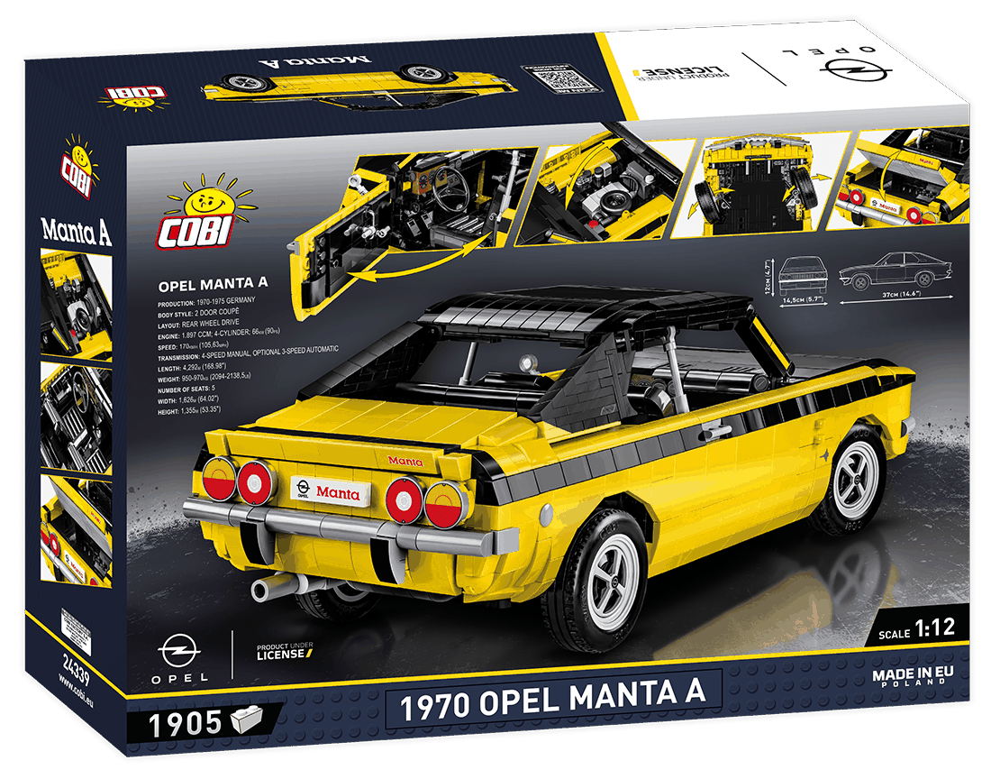 Automobil Opel Manta A 1970 COBI 24339 - Youngtimer 1:12
