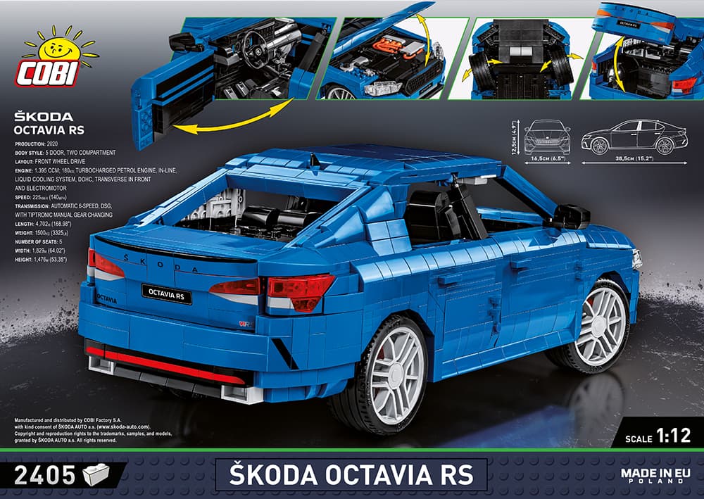 Automobil Škoda Ostavia RS COBI 24343 - Youngtimer 1:12