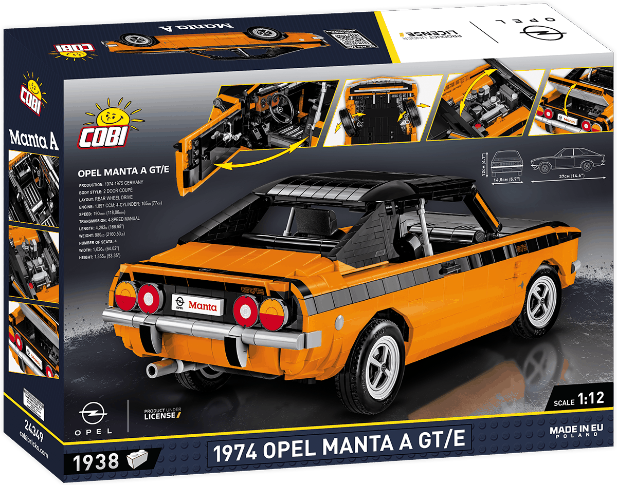 Závodní automobil Opel Manta A GT/E 1974 COBI 24349 - Youngtimer 1:12
