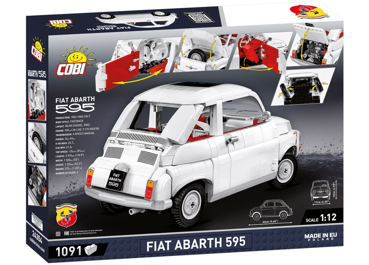 Automobil FIAT ABARTH 595 COBI 24354 1:12