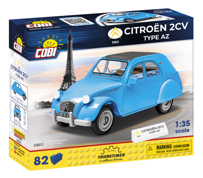 Automobil Citroën 2CV ,,Kachna" TYPE AZ 1962 COBI 24511 - Youngtimer