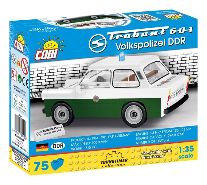 Automobil TRABANT 601 Volkspolizei DDR COBI 24520 - Youngtimer