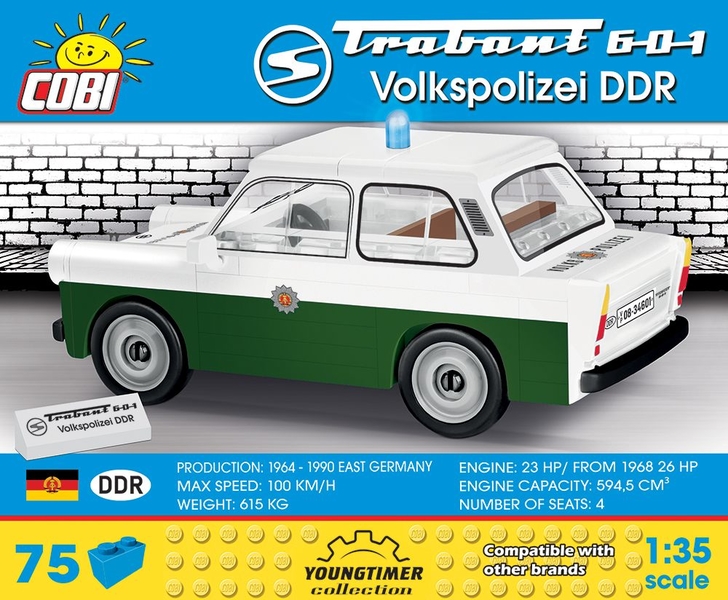 Automobil TRABANT 601 Volkspolizei DDR COBI 24520 - Youngtimer