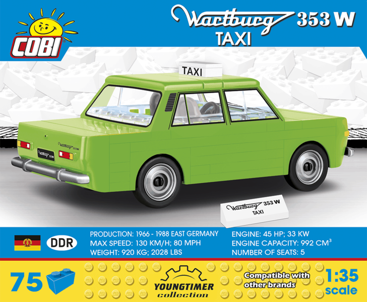 Automobil WARTBURG 353 COBI 24542 - Youngtimer - kopie