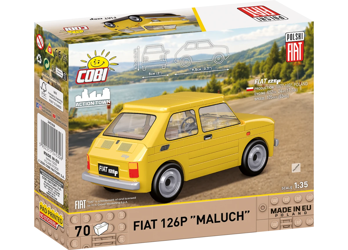 Automobil FIAT 126P Maluch COBI 24530 - Youngtimer 1:35
