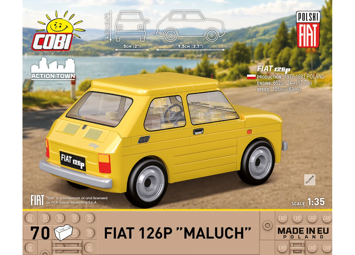 Automobil FIAT 126P Maluch COBI 24530 - Youngtimer 1:35