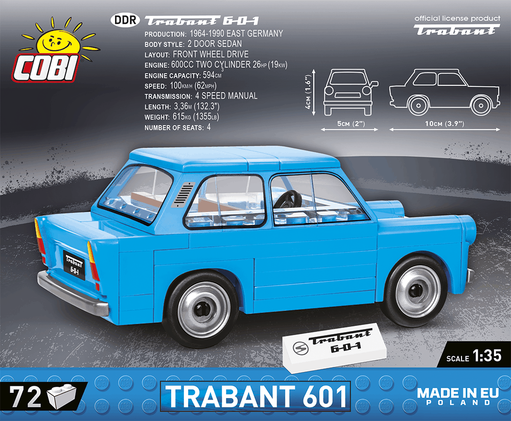 TRABANT 601 DDR COBI 24539 - Youngtimer 1:35