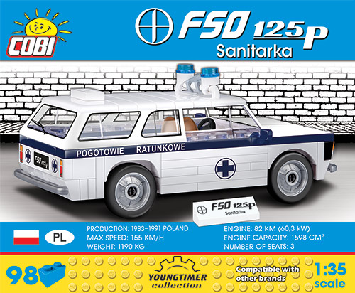 Automobil FSO 125p SANITKA COBI 24545 - Youngtimer