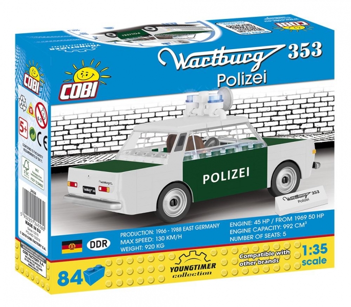 Automobil WARTBURG 353 POLICIE COBI 24558 - Youngtimer