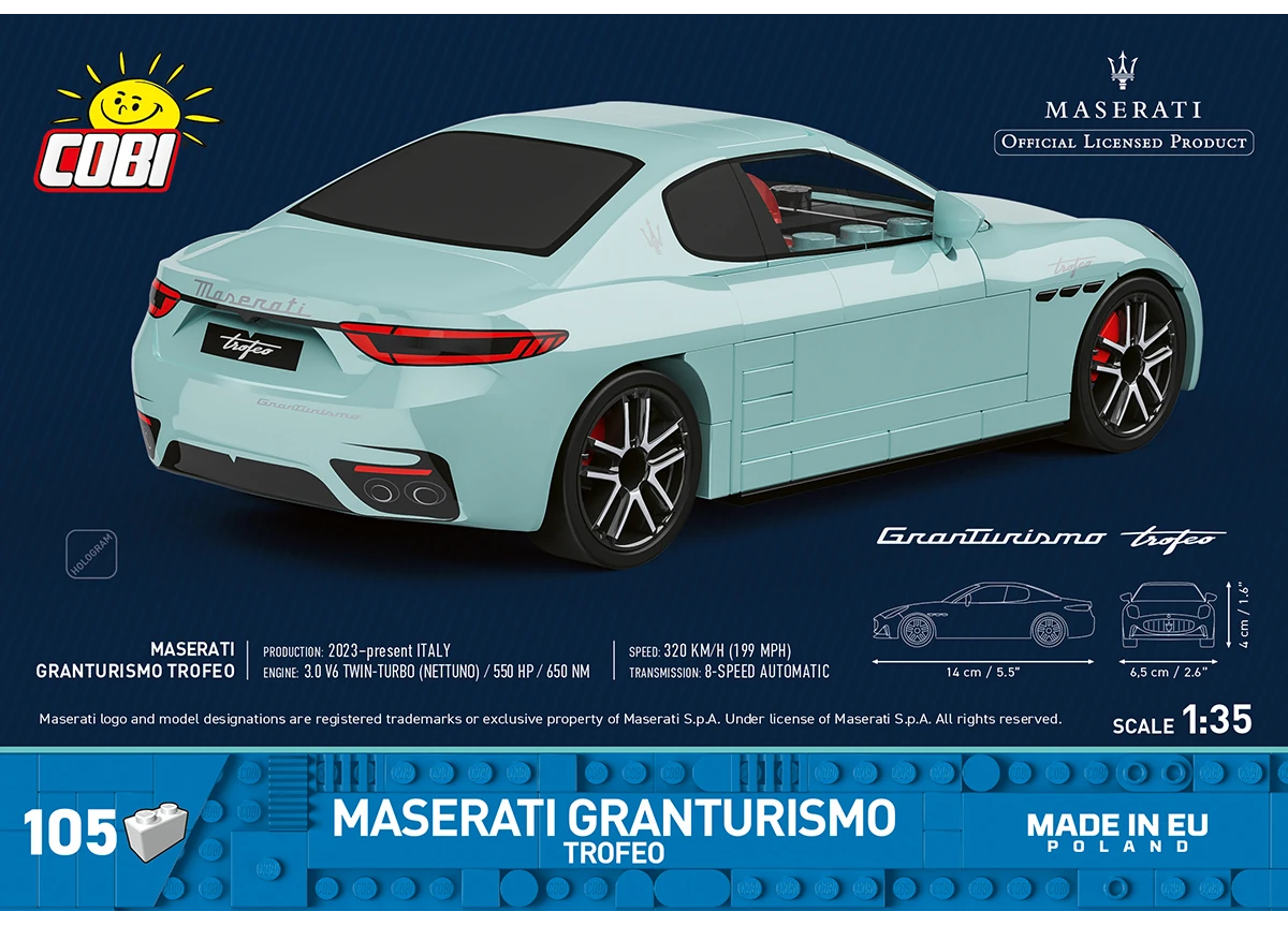 Automobil Maserati GranTurismo Trofeo COBI 24577 - Maserati 1:35 