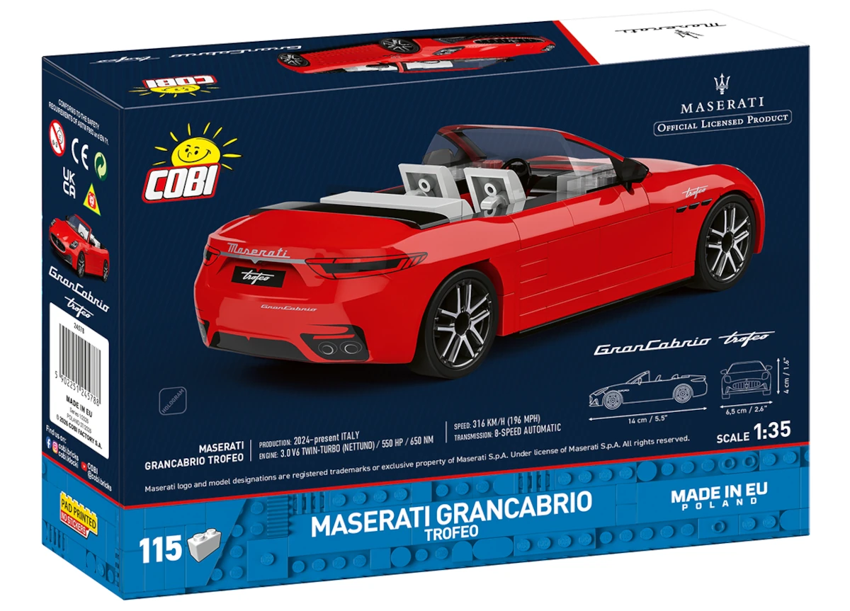 Automobil Maserati Grancabrio Trofeo COBI 24578 - Maserati 1:35