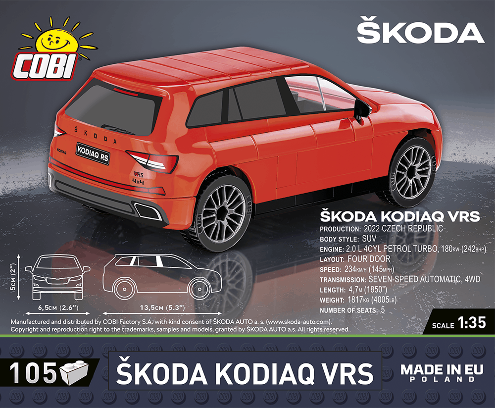 Automobil Škoda Kodiaq VRS COBI 24584 - 1:35