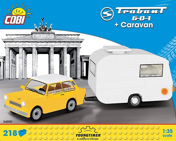 Automobil TRABANT 601 DDR s karavanem COBI 24590 - Youngtimer