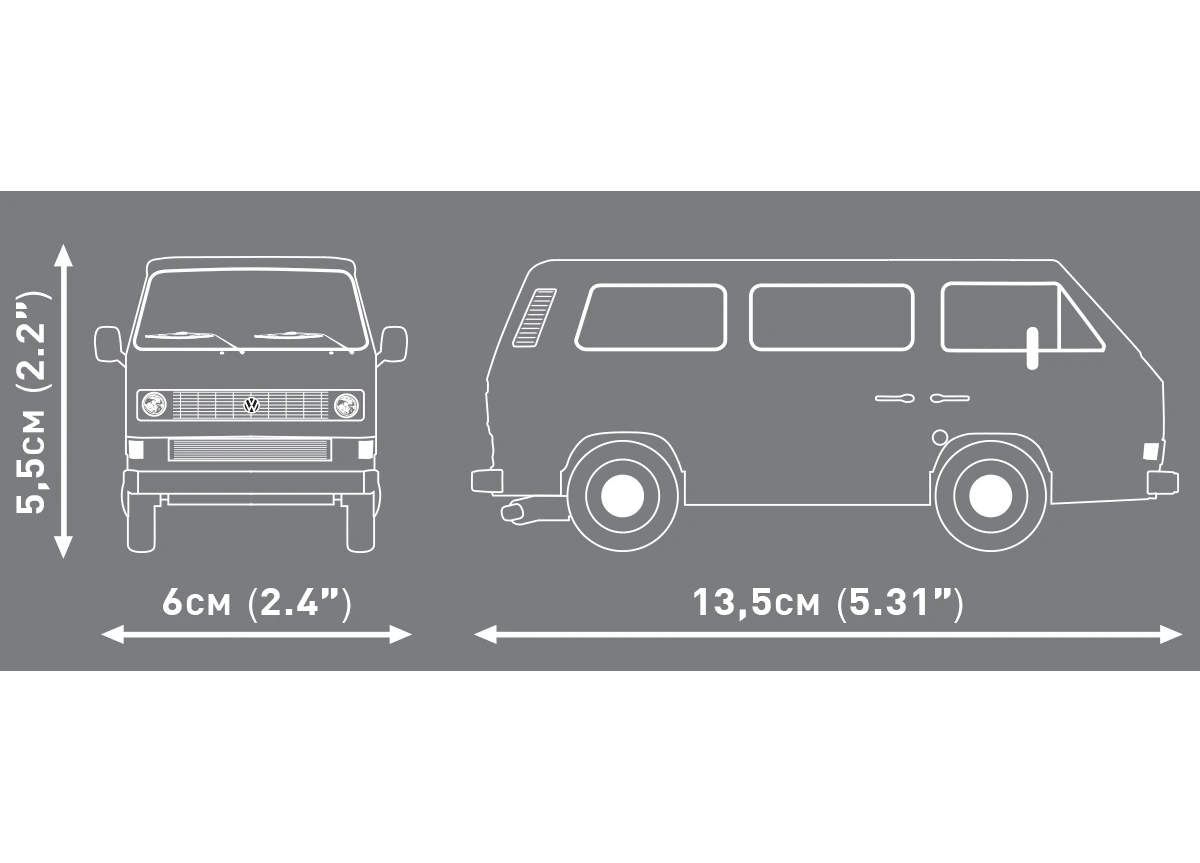 Automobil Volkswagen T3 Camper Van COBI 24638 – Action Town 1:35 - kopie
