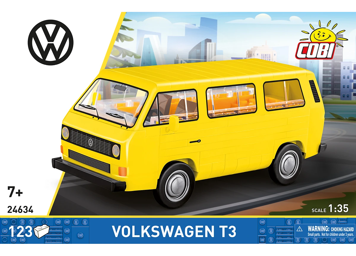 Automobil Volkswagen T3 Camper Van COBI 24638 – Action Town 1:35 - kopie