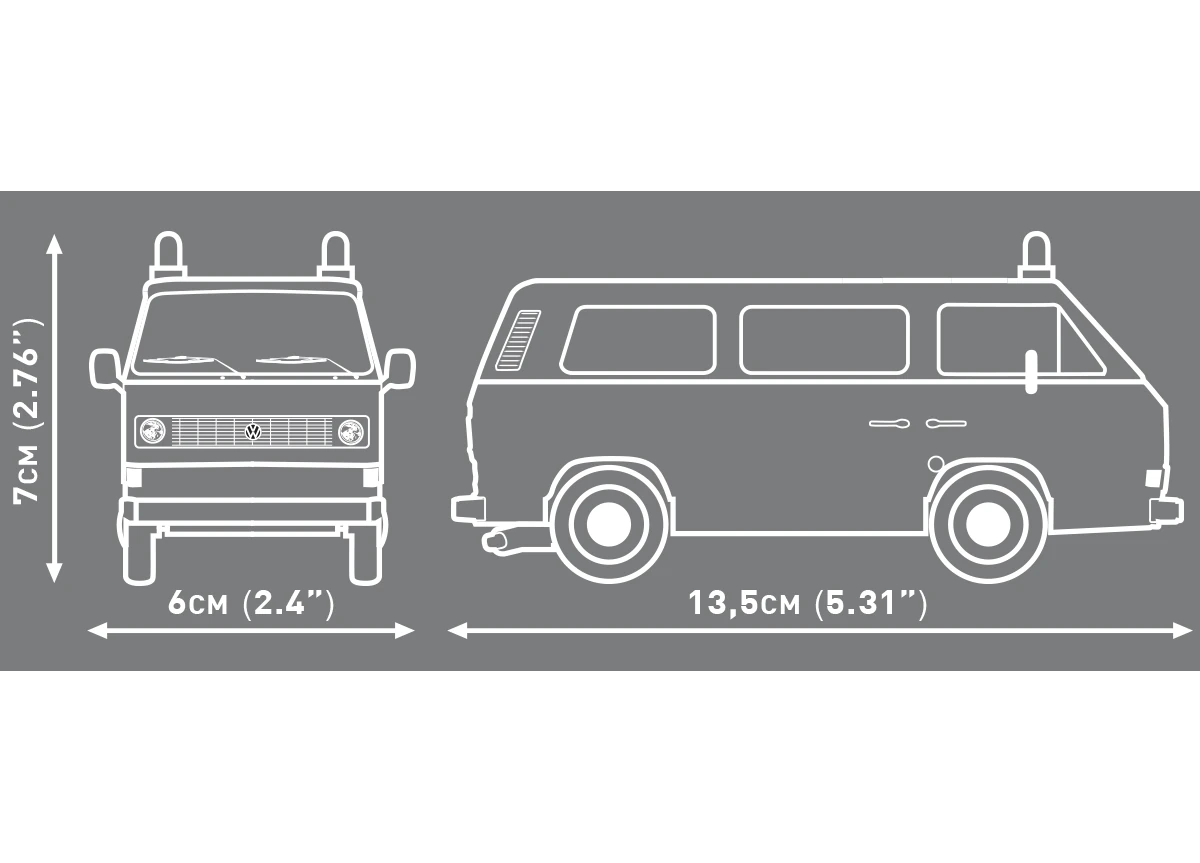 Car Volkswagen T3 COBI 24634 – Action Town 1:35 - kopie
