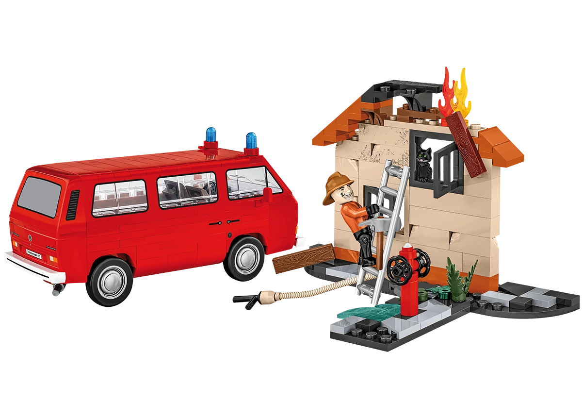 Car Volkswagen T3 COBI 24634 – Action Town 1:35 - kopie