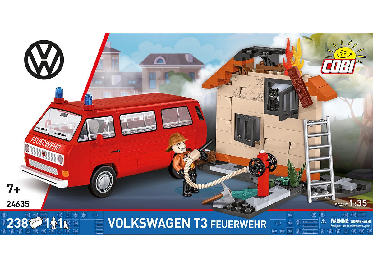 Car Volkswagen T3 COBI 24634 – Action Town 1:35 - kopie