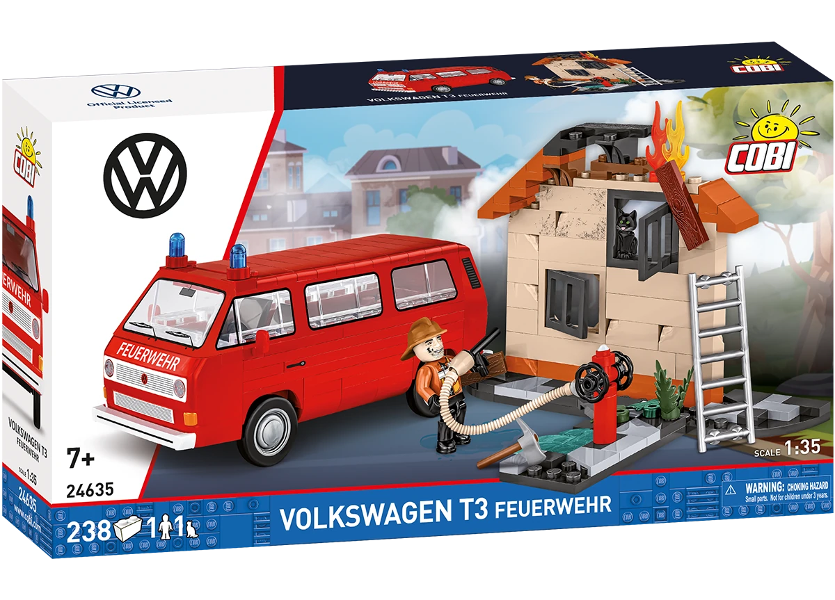 Car Volkswagen T3 COBI 24634 – Action Town 1:35 - kopie