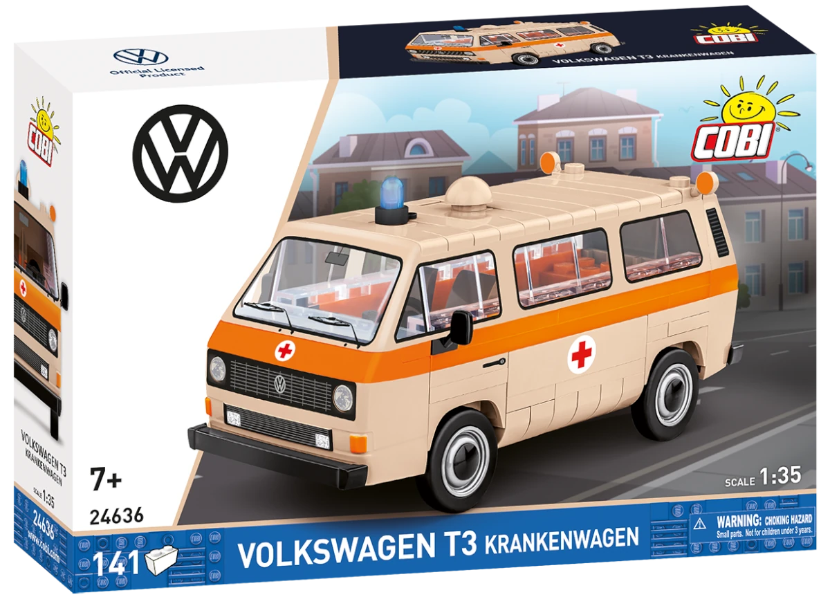 Automobil Volkswagen T3 COBI 24634 – Action Town 1:35 - kopie