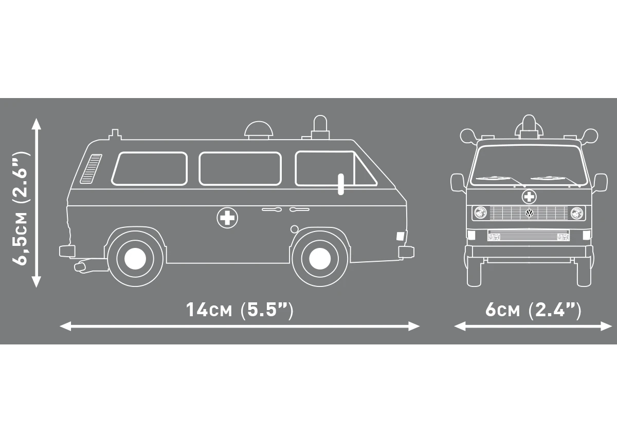 Automobil Volkswagen T3 COBI 24634 – Action Town 1:35 - kopie