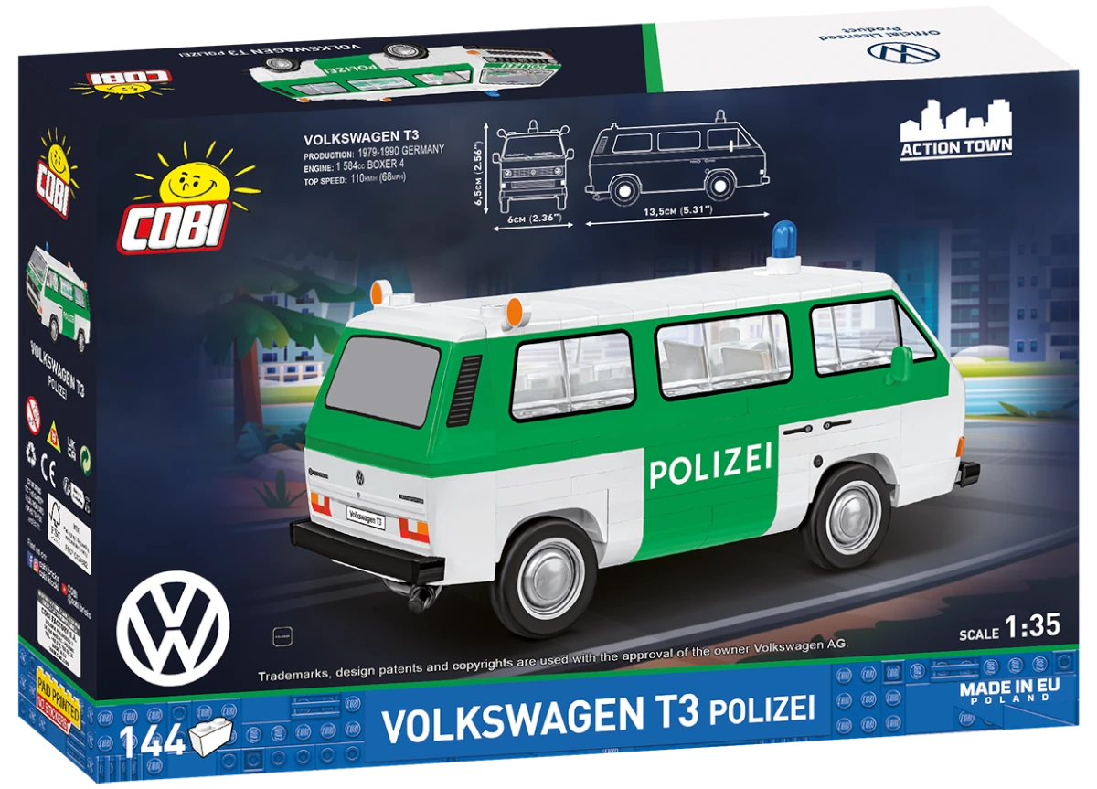 Volkswagen T3 Ambulance COBI 24636 – Action Town 1:35 - kopie