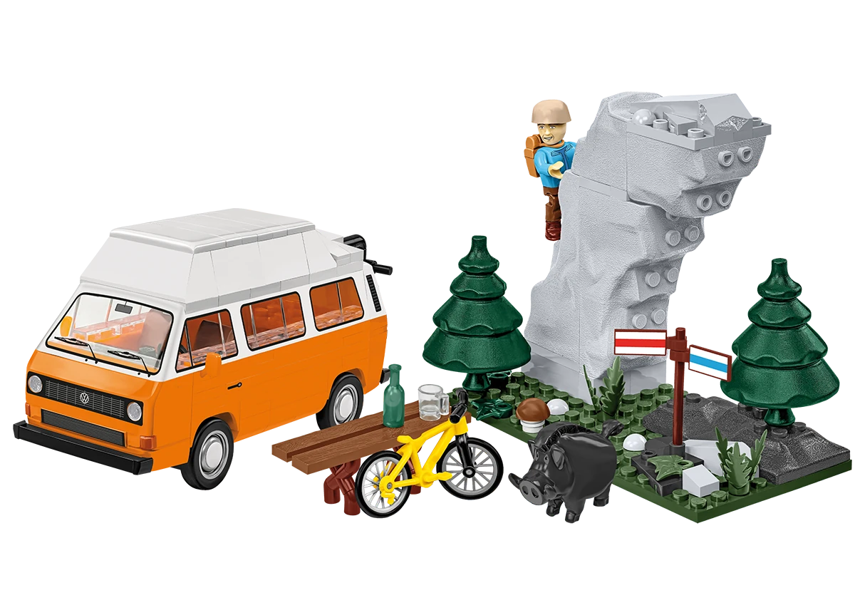 Car Volkswagen T3 Camper Van COBI 24638 – Action Town 1:35