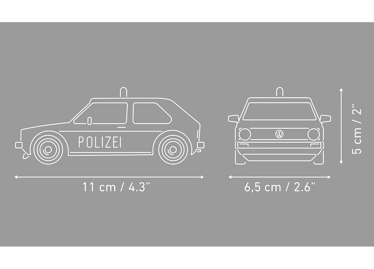 Volkswagen Golf GTI Car (1976–1983) COBI 24663 – Action Town 1:35 - kopie