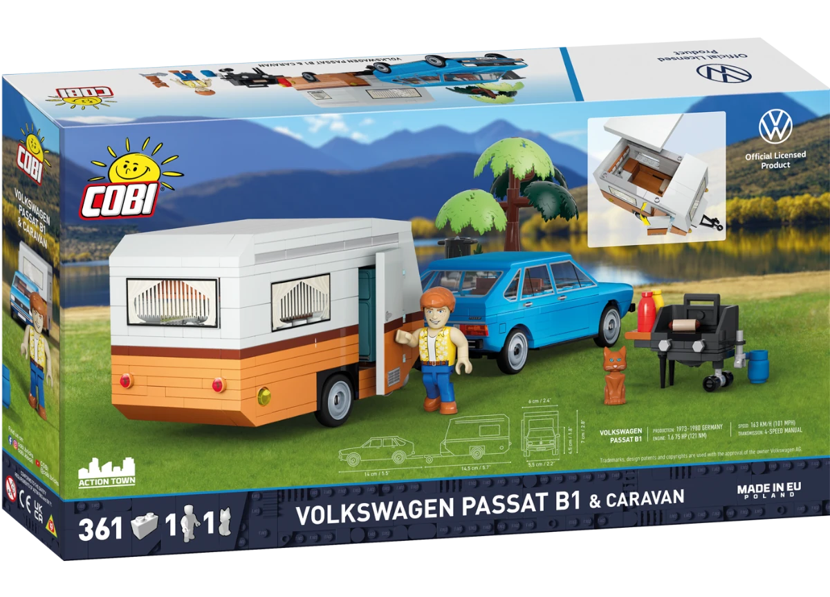 Automobil Volkswagen Passat B1 a karavan COBI 24644 – Action Town 1:35