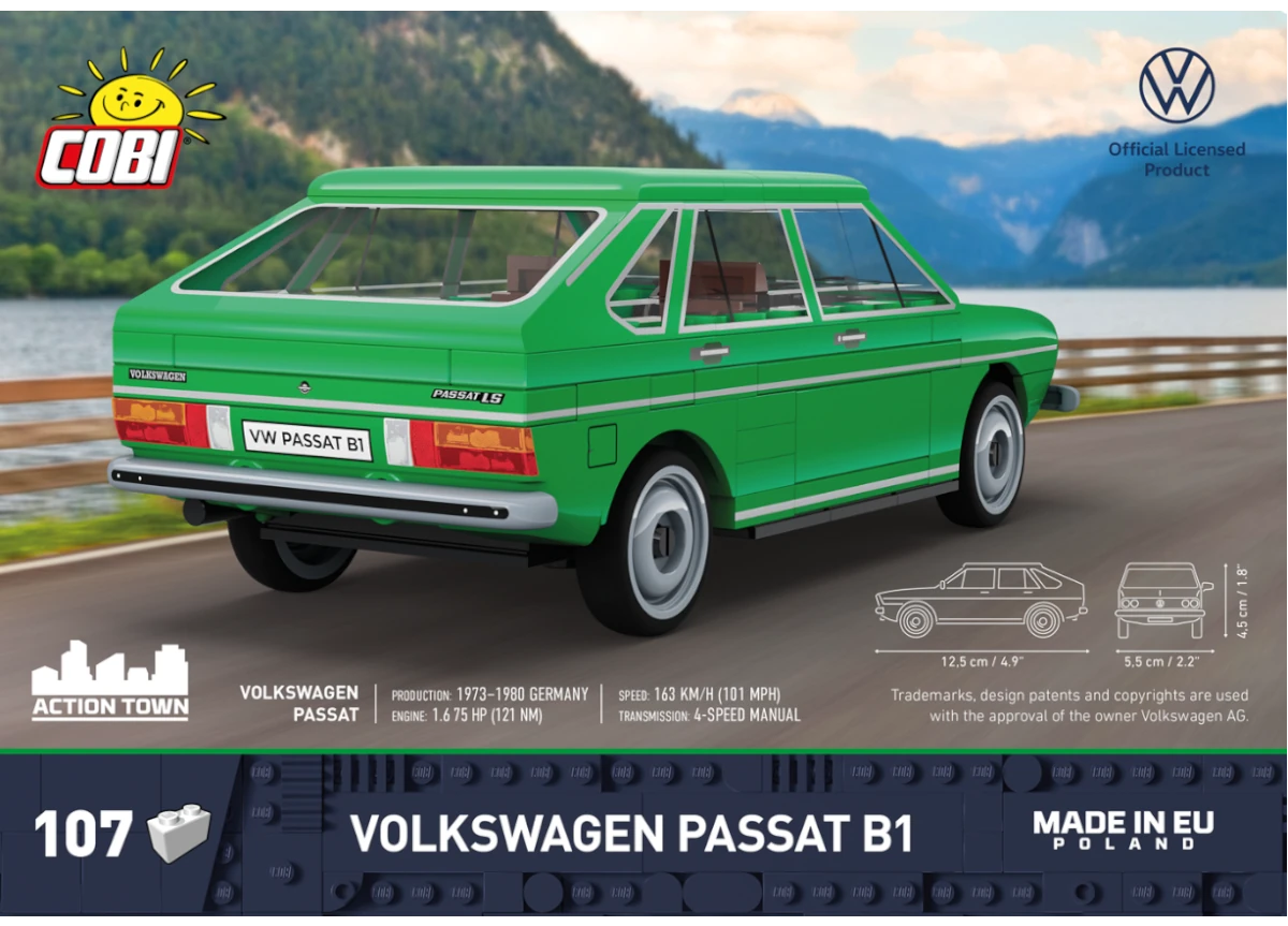 Car Volkswagen PASSAT B1 COBI 24644 – Action Town 1:35