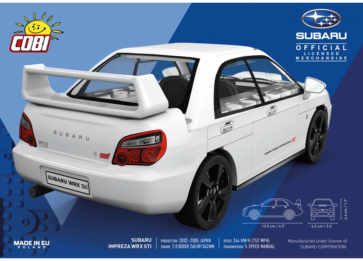 Automobil Subaru Impreza WRX STI COBI 24649- Subaru 1:35