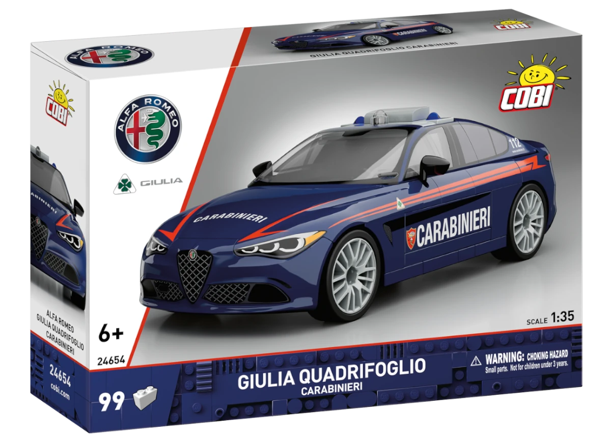 Auto GIULIA Quadrifoglio Carabinieri COBI 24654 - Action Town 1:35