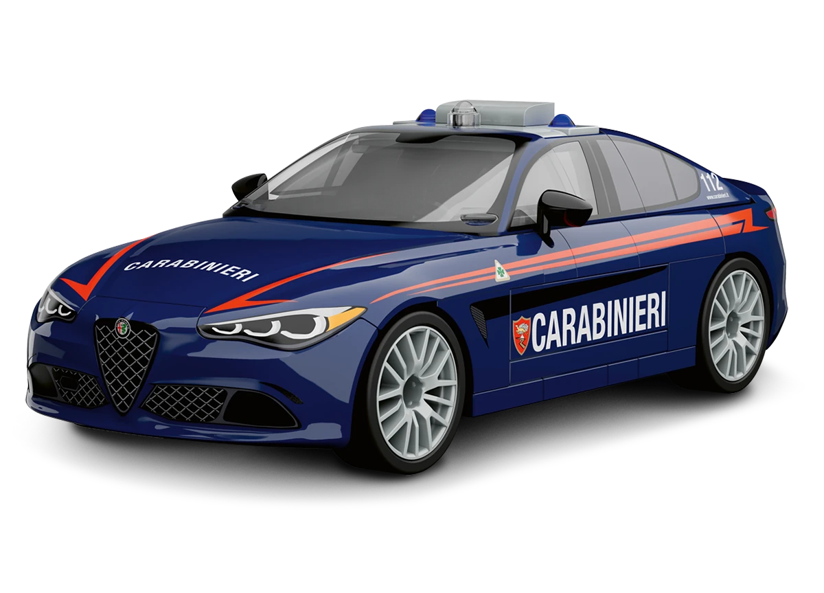 Auto GIULIA Quadrifoglio Carabinieri COBI 24654 - Action Town 1:35